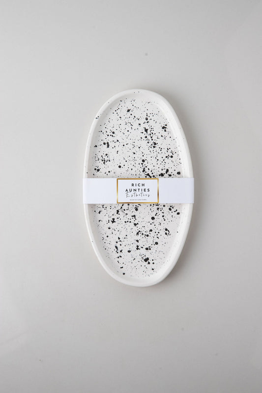 Ellipse Dalmatian Trinket Tray