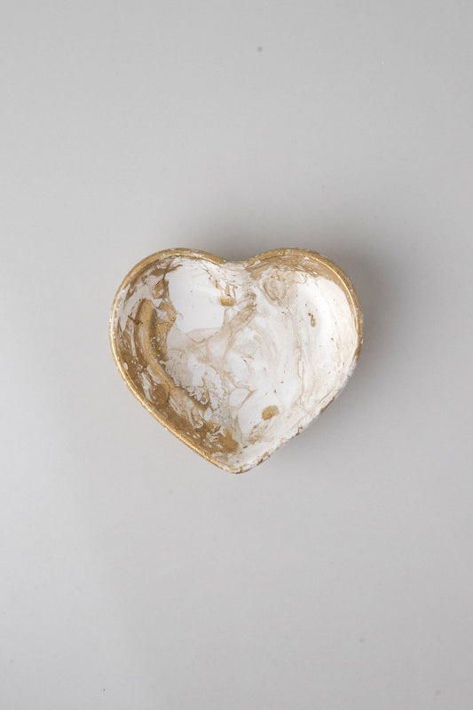 Mini Heart Tray Liquid gold
