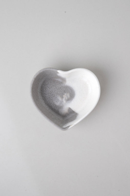 Mini heart  Tray Grey Marble